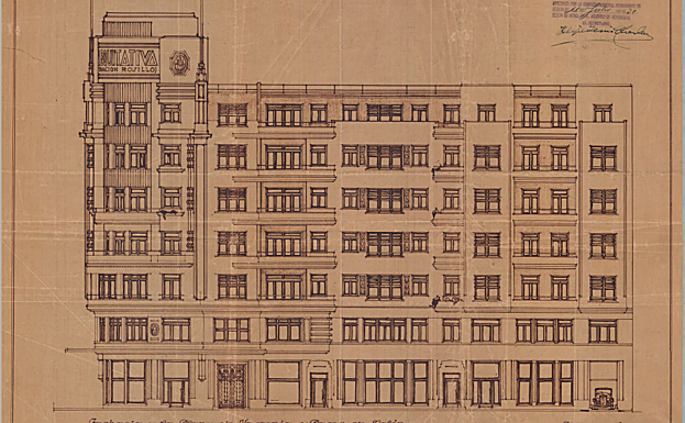 Plano del alzado del edificio. 
