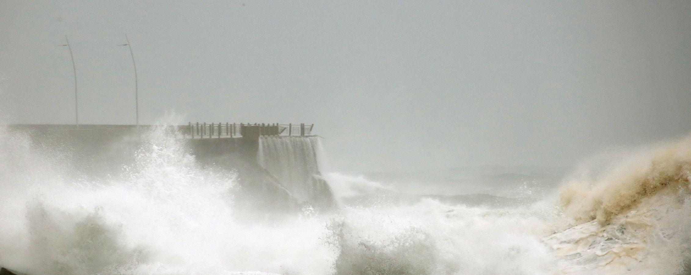 Imágenes del temporal en Donostia
