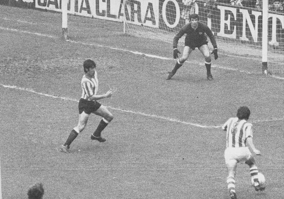 'Gaztelu', en un derbi ante el Athletic.