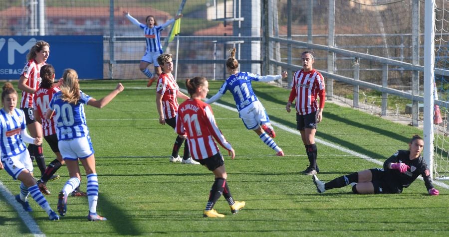La Real Sociedad se lleva también el derbi femenino. 