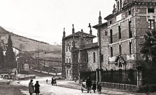 Imagen del siglo XIX de la Universidad de Oñati, que mantuvo su actividad académica entre 1540 y 1901.