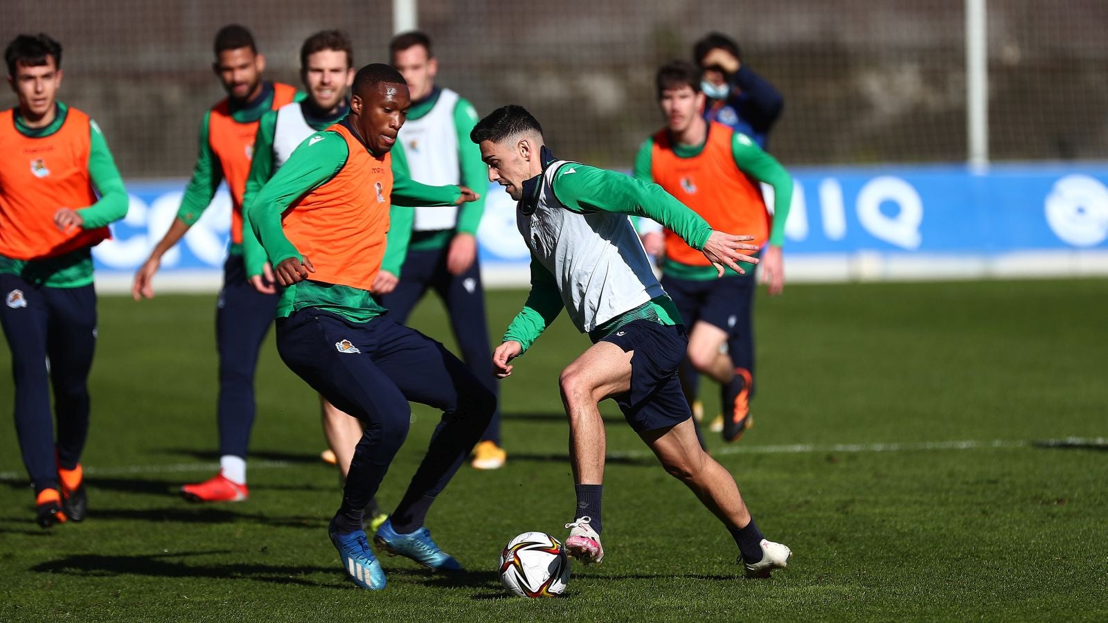 Fotos: La Real se ejercita pensando en la Copa