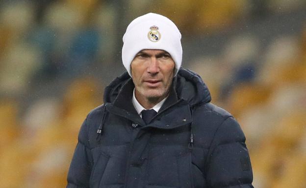 Zinedine Zidane, durante un partido de esta temporada.