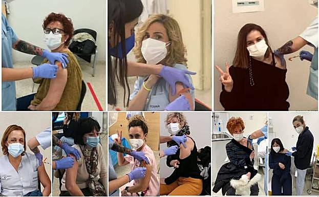 Sanitarias de Mendaro «emocionadas» al recibir la vacuna