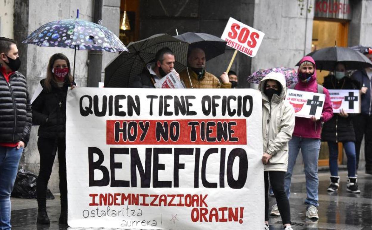 La hostelería de Tolosa cerró la pasada semana tras entrar en zona roja. De momento, sigue así.