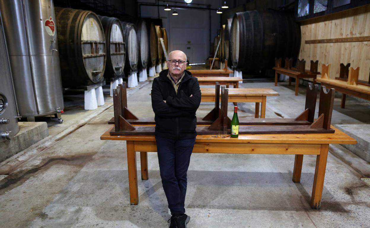 Joxe Angel Goñi, de la sidrería Gurutzeta.