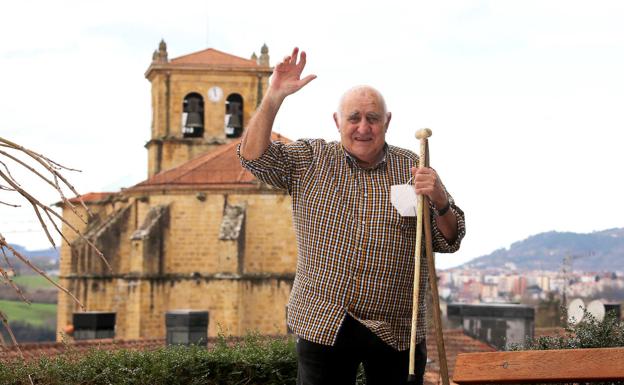 Simón Sanz, de la residencia Petra Lekuona de Oiartzun.