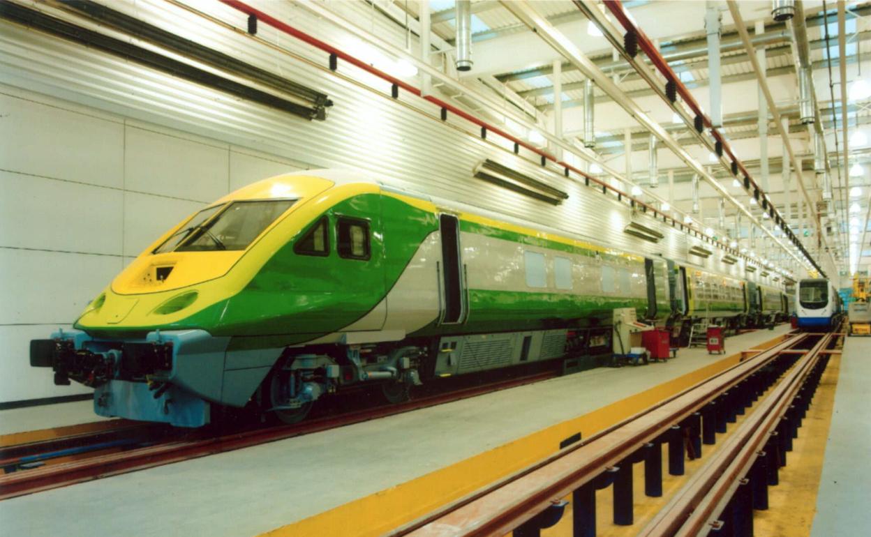 Recreación de los trenes ´intercité´ que CAF tiene previsto fabricar para las SNCF francesa.
