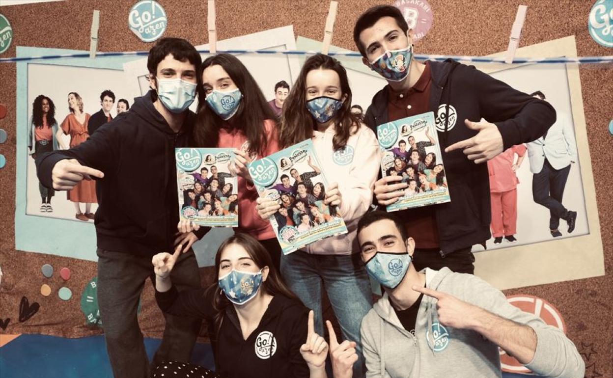 Protagonistak, aurkezpeneko argazkian.