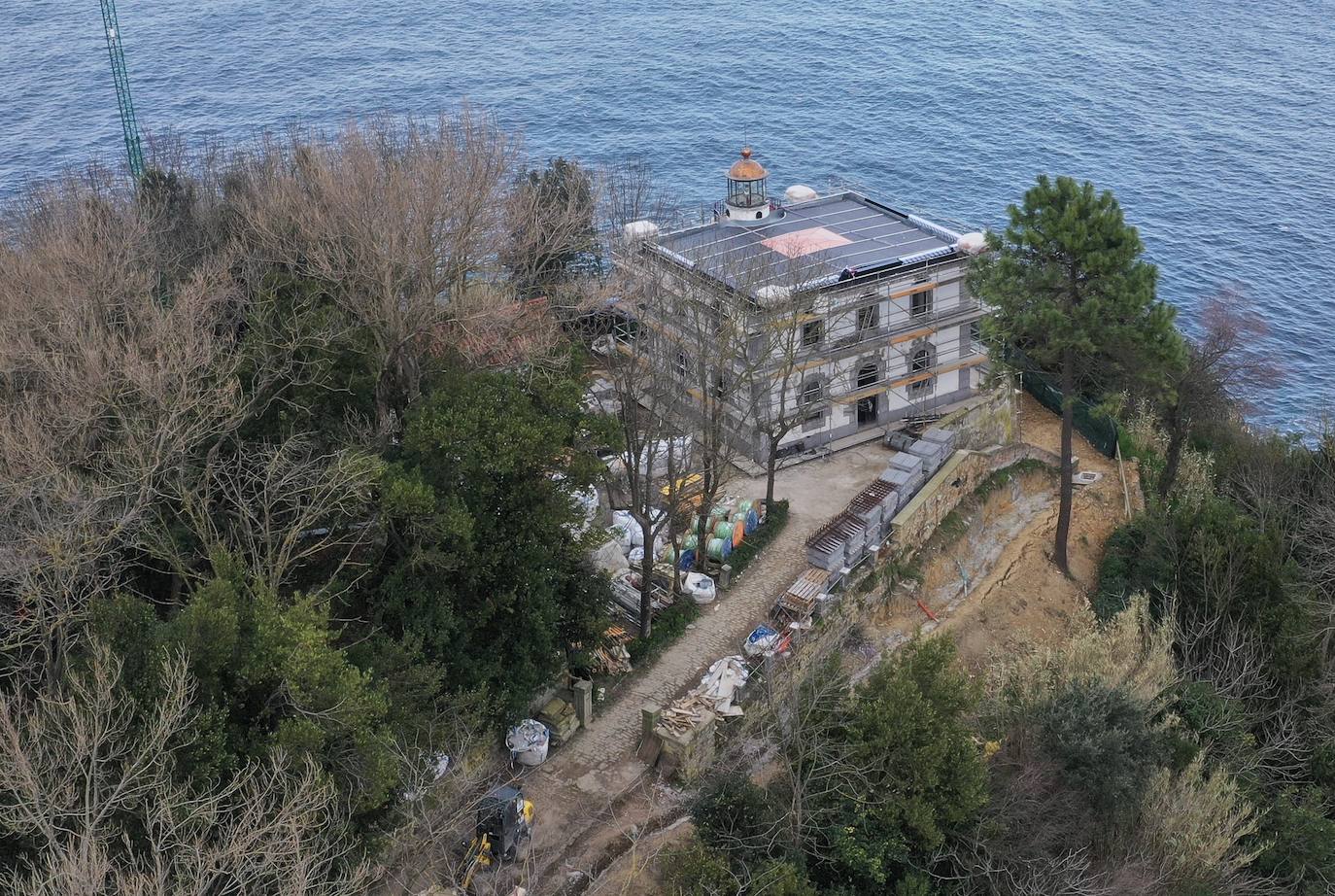 Así ha quedado la isla tras los trabajos, a vista de dron