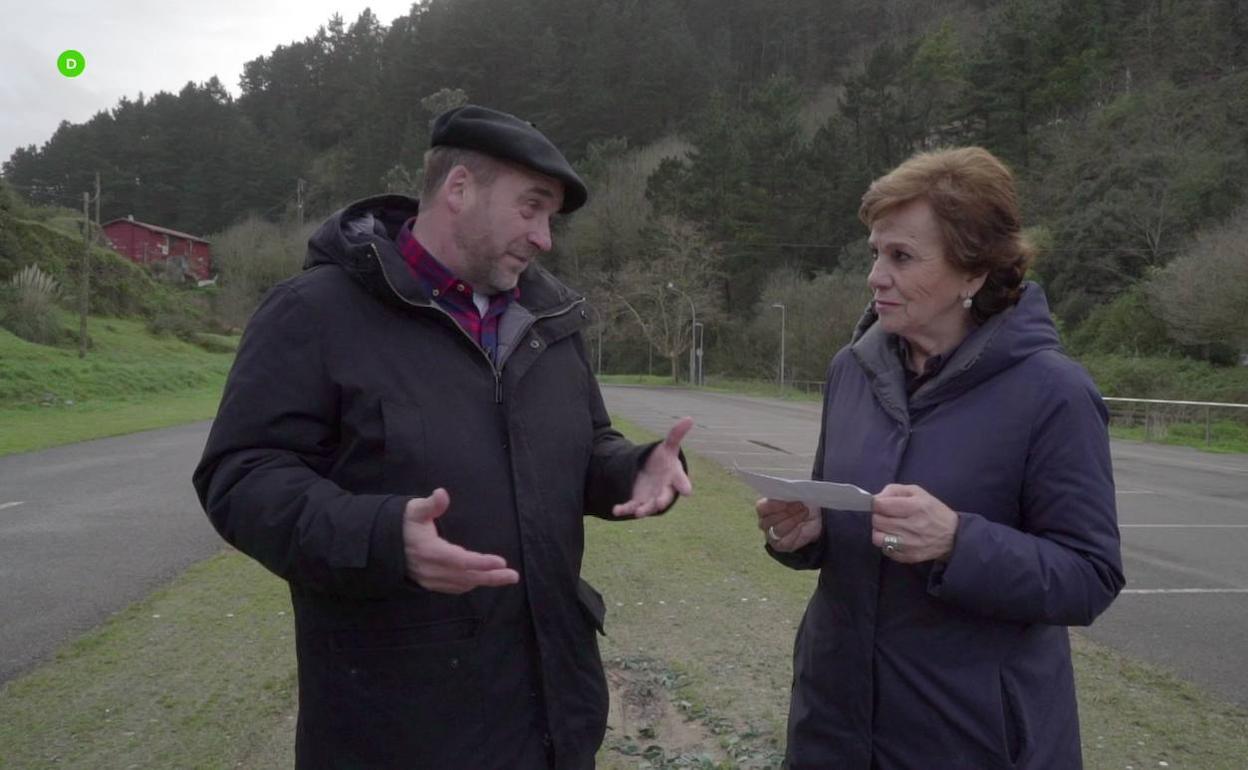 Gaizka Aranguren eta Josune Ariztondo, saioko une batean. 