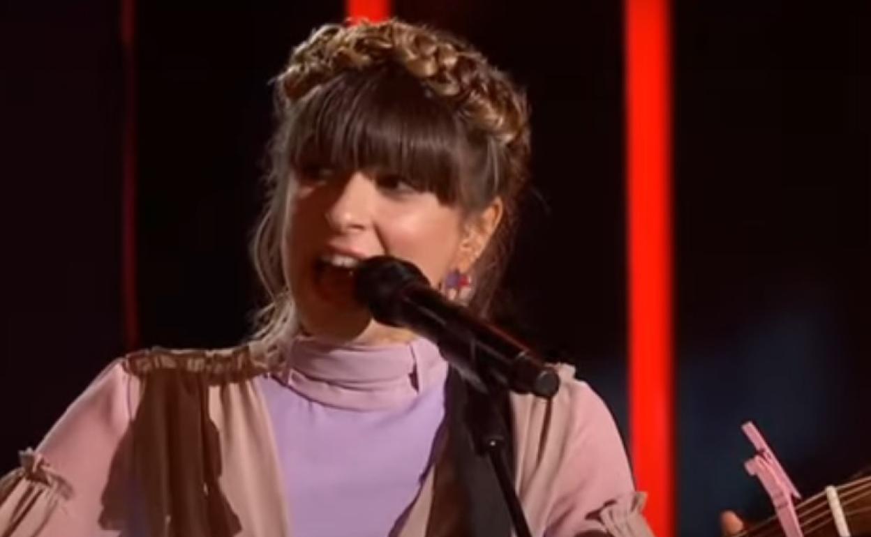 Maialen, 2020ko OT lehiaketako emanaldi batean. 