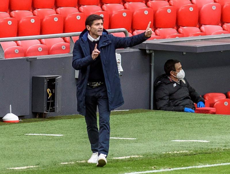 Marcelino se marca el reto de que el Athletic de Bilbao llegue a la final ante la Real Sociedad «con buena dinámica»