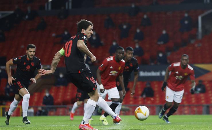 Las imágenes del Manchester United - Real Sociedad