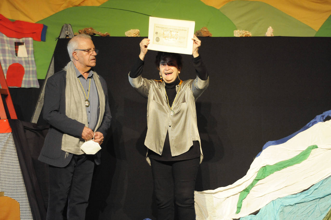 La titiritera y confundadora de Txontxongillo Taldea, Enkarni Genua, ingresa como socia de número en la Real Sociedad Bascongada de Amigos del País