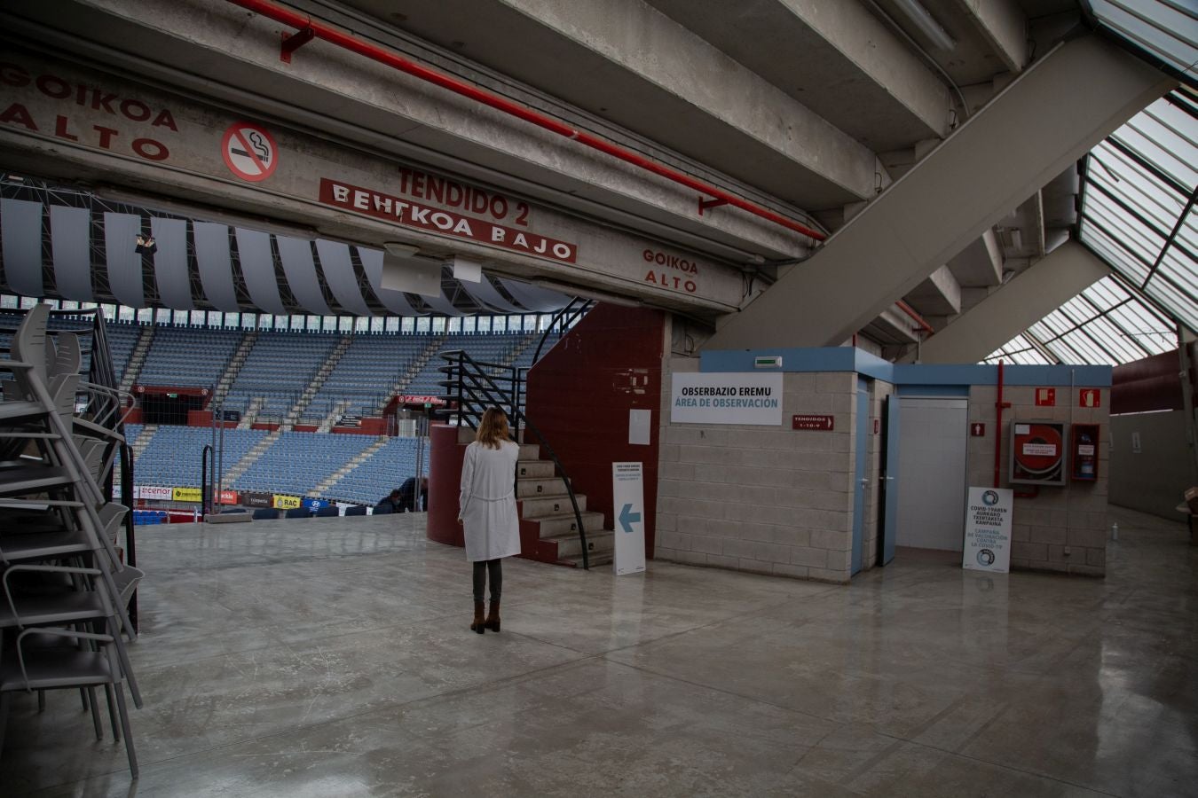 Illunbe ya se está preparando para que a partir de mañana se comienza a vacuna en su interior a docentes y responsables de comedores menores de 55 años