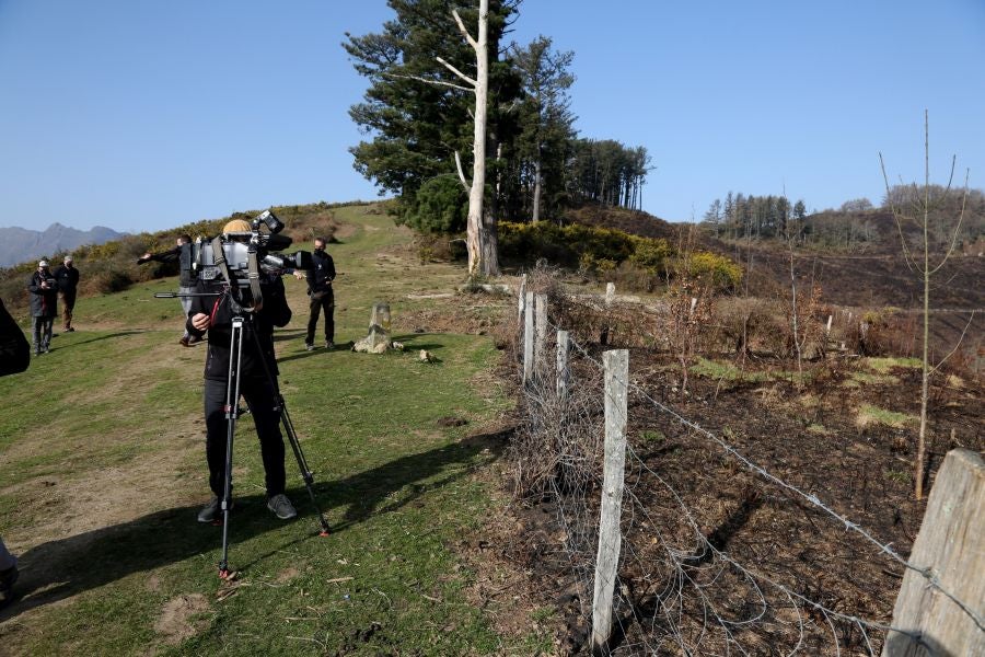 La Diputación de Gipuzkoa y el Ayuntamiento de Irun han hecho balance de los daños causados por el fuego de hace dos semanas