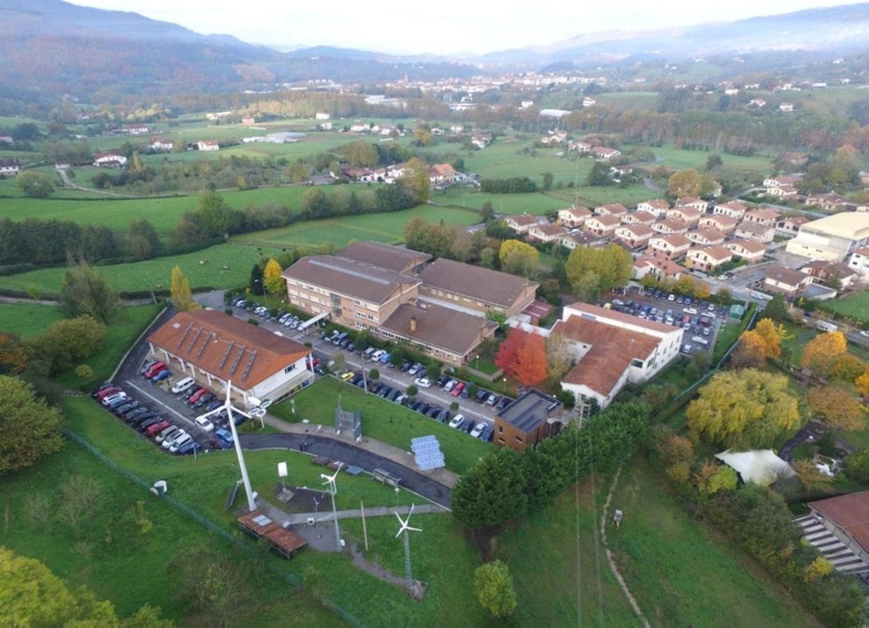 Vista aérea del centro de Formación Profesional en Zubieta. 