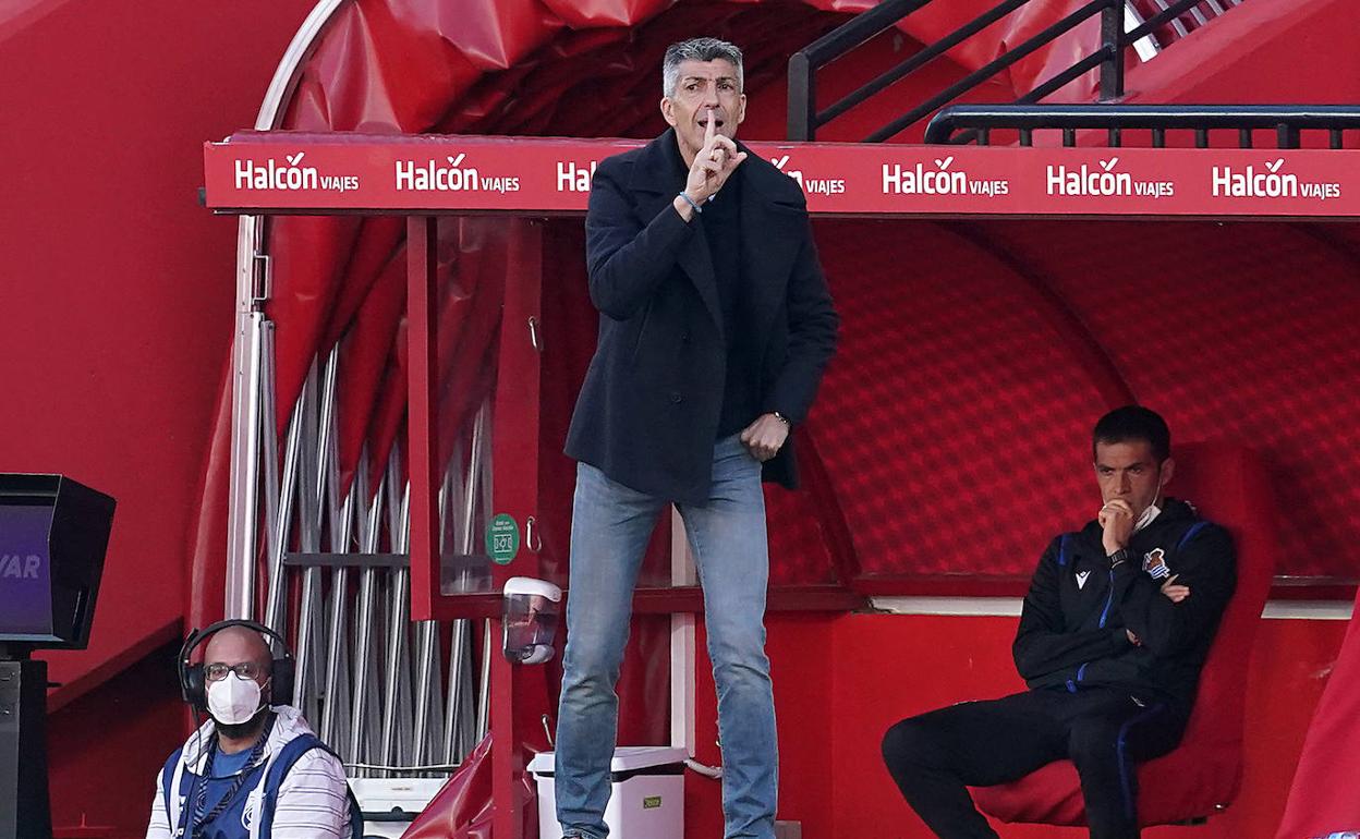 Granada-Real Sociedad: Imanol: «Lo más justo hubiera sido un empate»