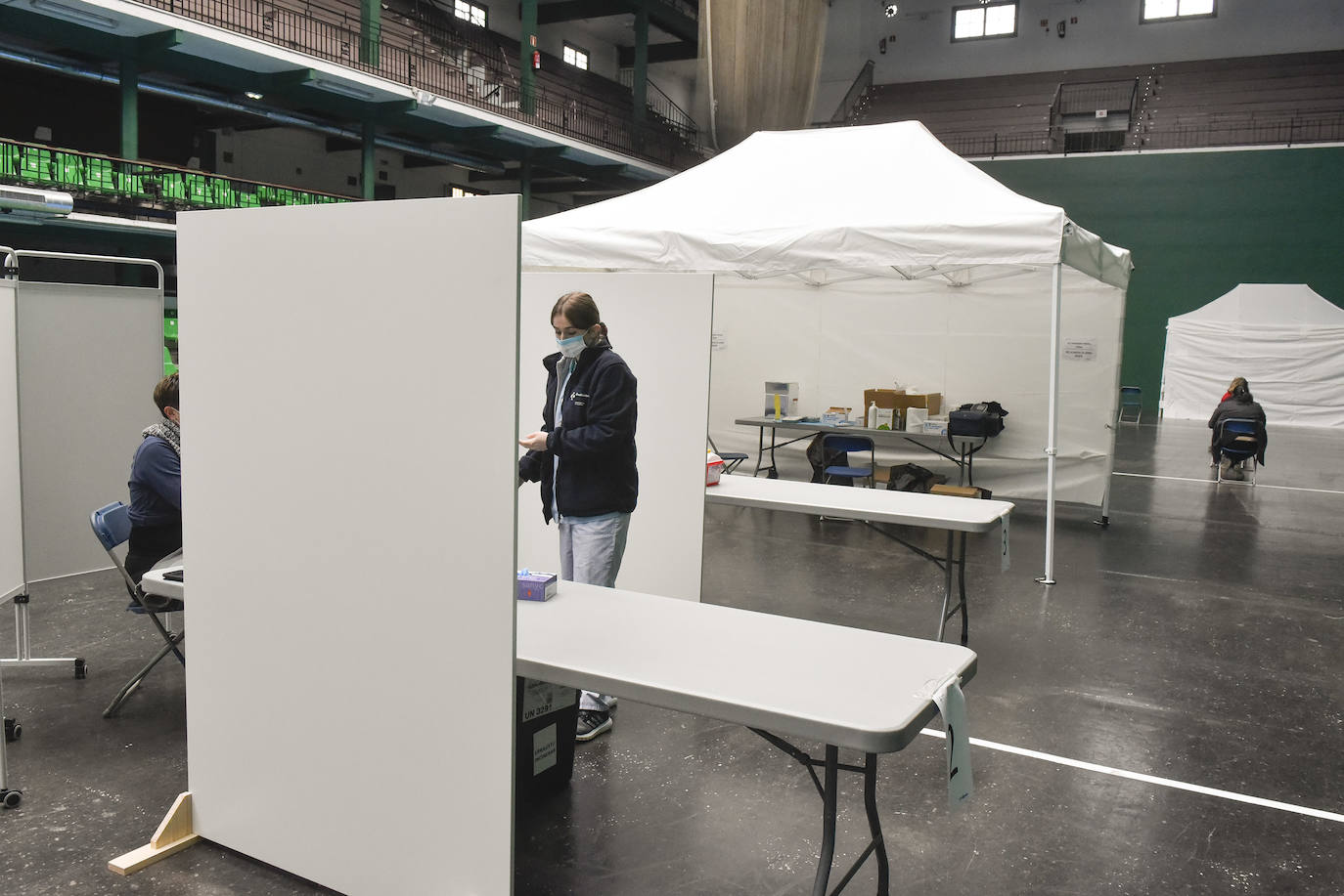 Desde este mediodía las vacunas se suministrarán en este espacio. 