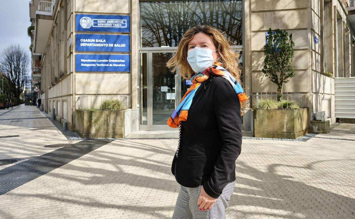 Gotzone Sagardui, el pasado viernes en Donostia.