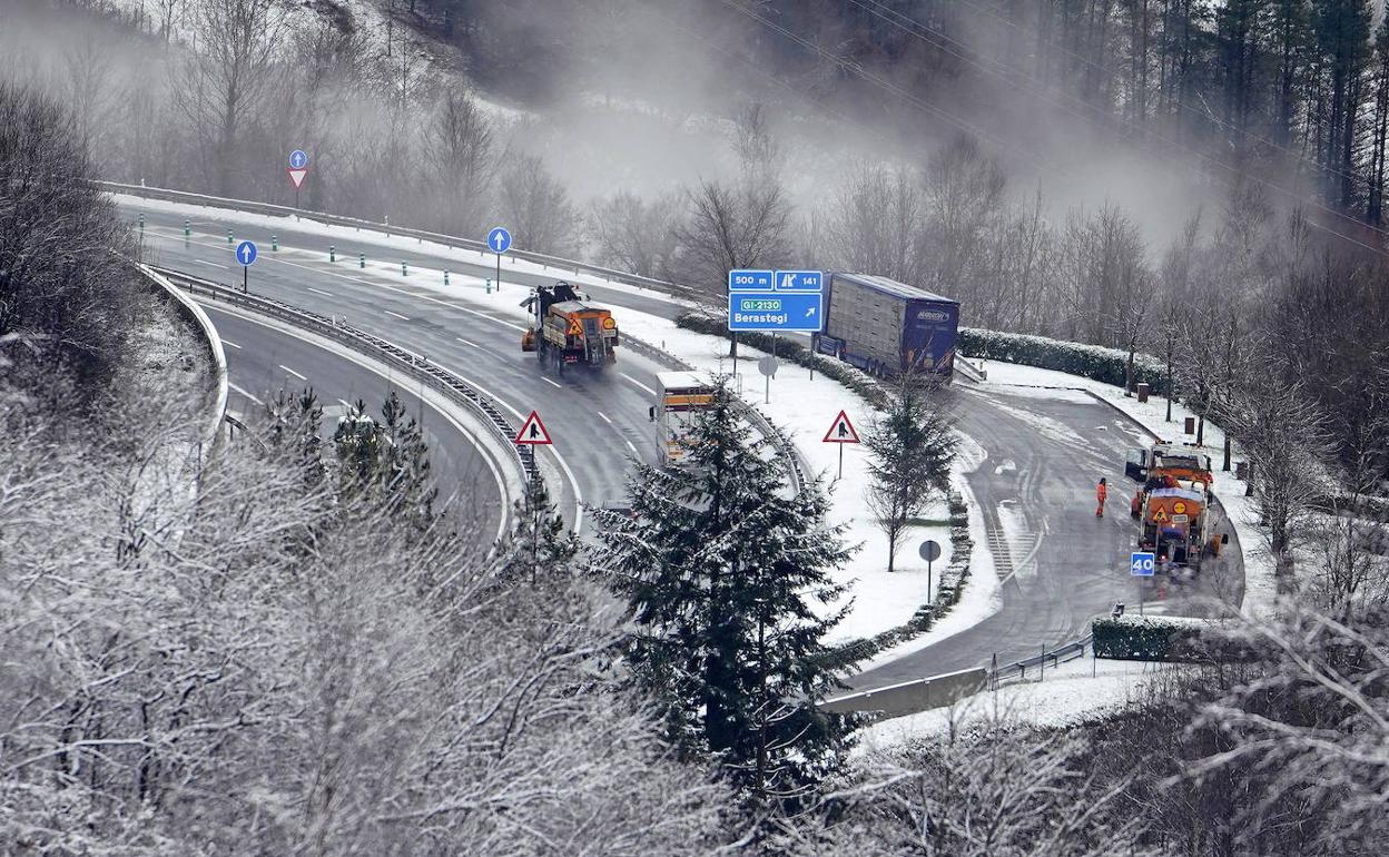 Imagen de archivo de una nevada anterior, en 2019.