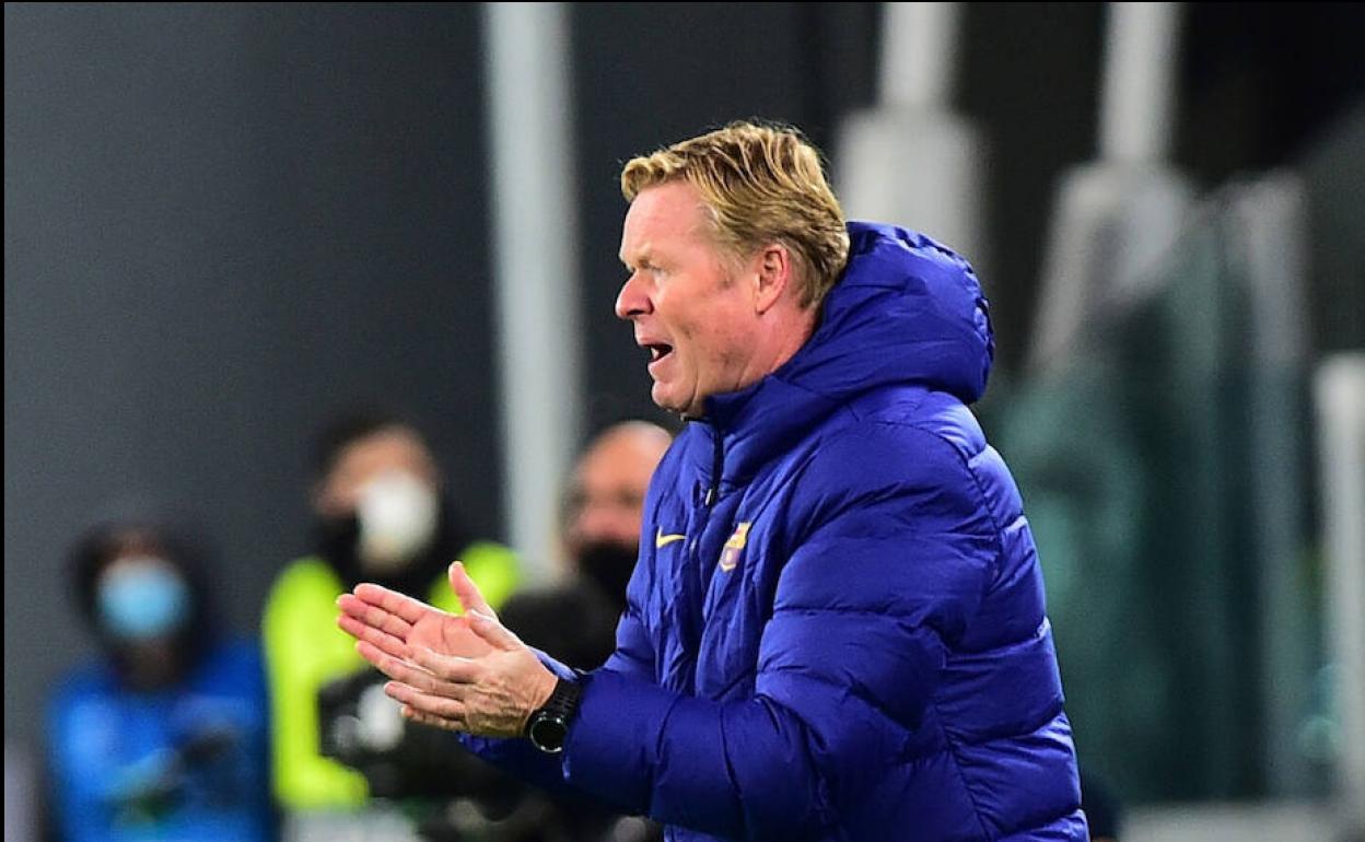 Koeman, en un partido. 