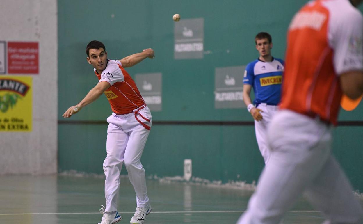 Ander Imaz, en su último partido, disputado el lunes 22 en Getaria. 