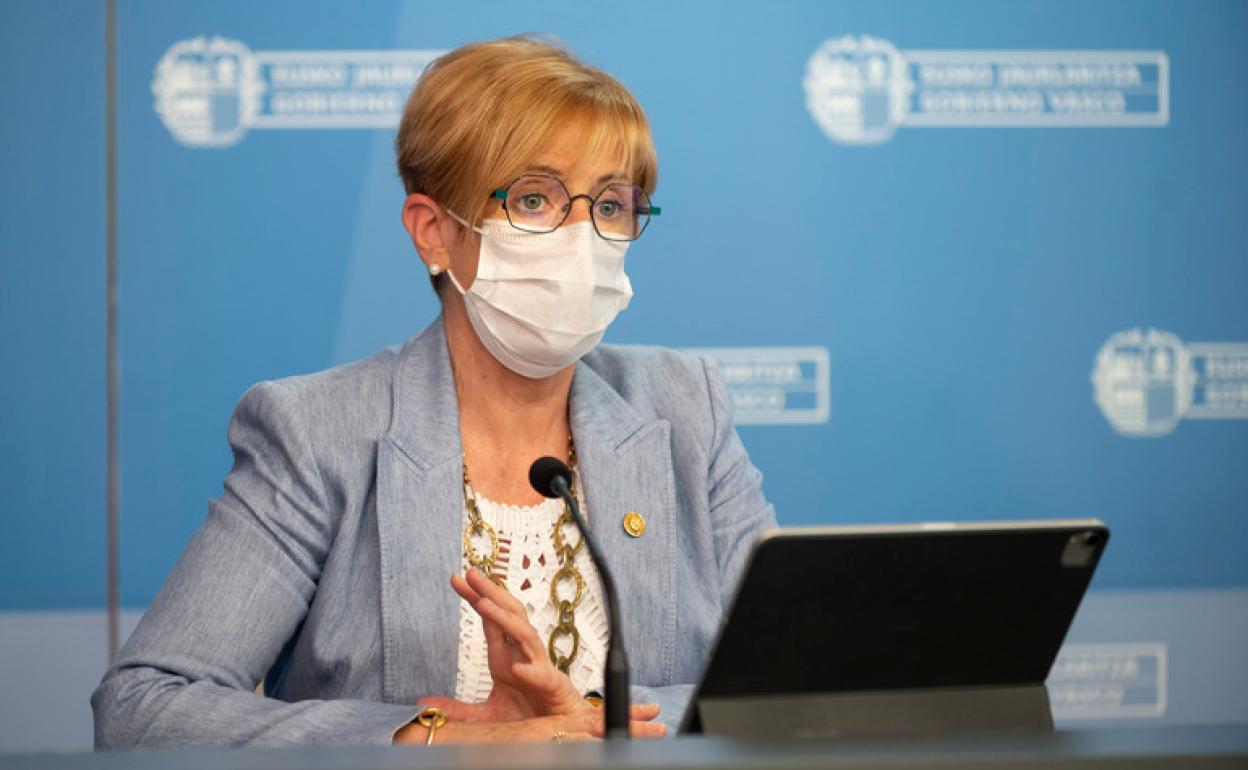 Arantxa Tapia durante la comparecencia para explicar el plan de digitalización