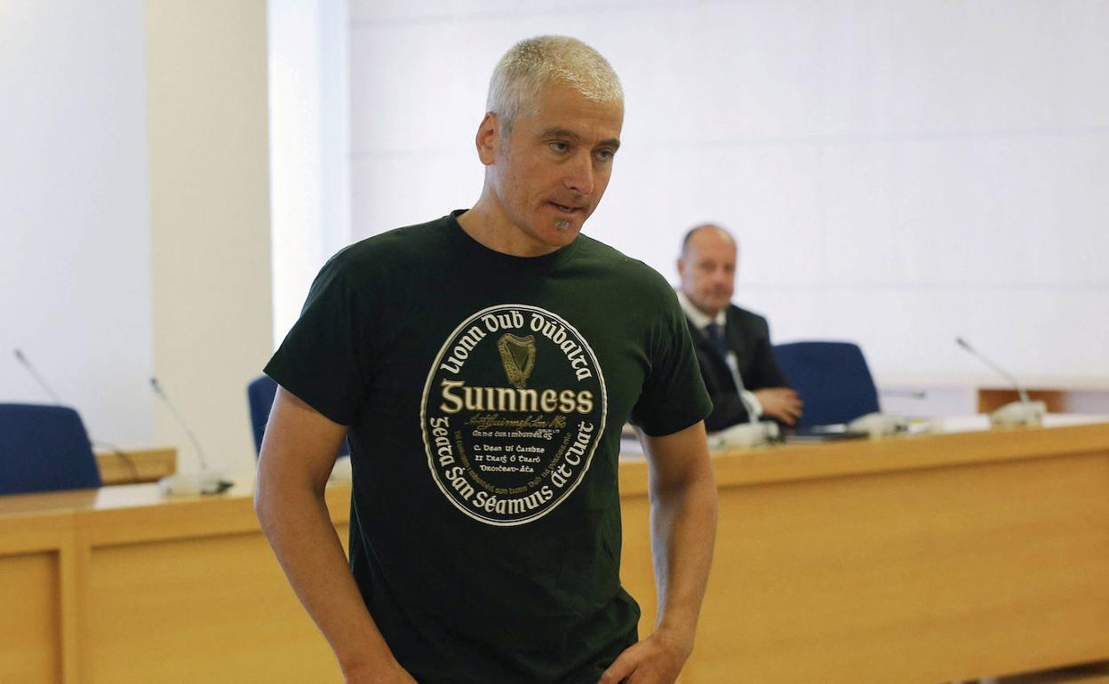 El exdirigente de ETA Javier García Gaztelu, «Txapote», durante el juicio celebrado en la Audiencia Nacional en 2017. 