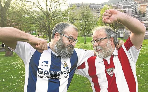 Óscar y Carlos, en pleno pique. 