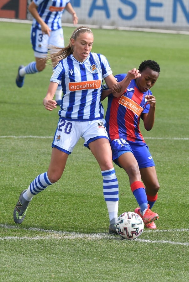 Las azulgranas han frenado la buena racha de las txuri-urdin este mediodía en Zubieta.