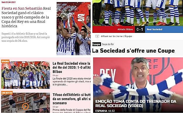 Final de Copa: Medio mundo está hablando de la Real Sociedad