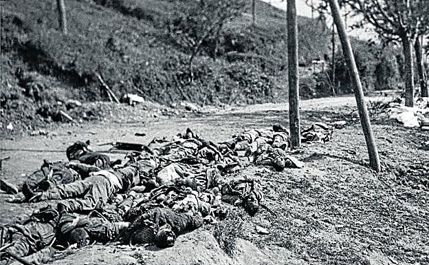 Imagen principal - El humo de los bombardeos, la bruma de una Gipuzkoa idílica