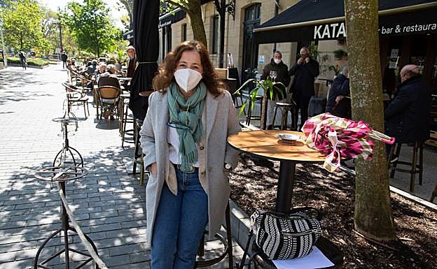 Eulalia Córdoba, en la terraza del Kata 4. 