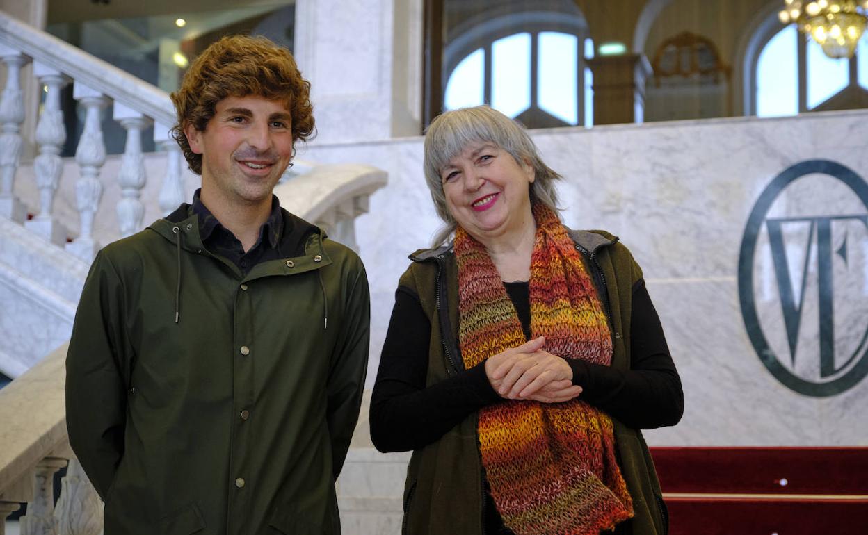 Amaia Zubiria, Jon Insausti Donostiako Kultura zinegotziarekin batera.