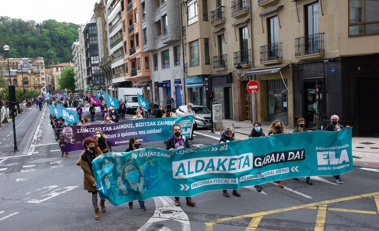 Fotos: Movilización contenida por el Primero de Mayo