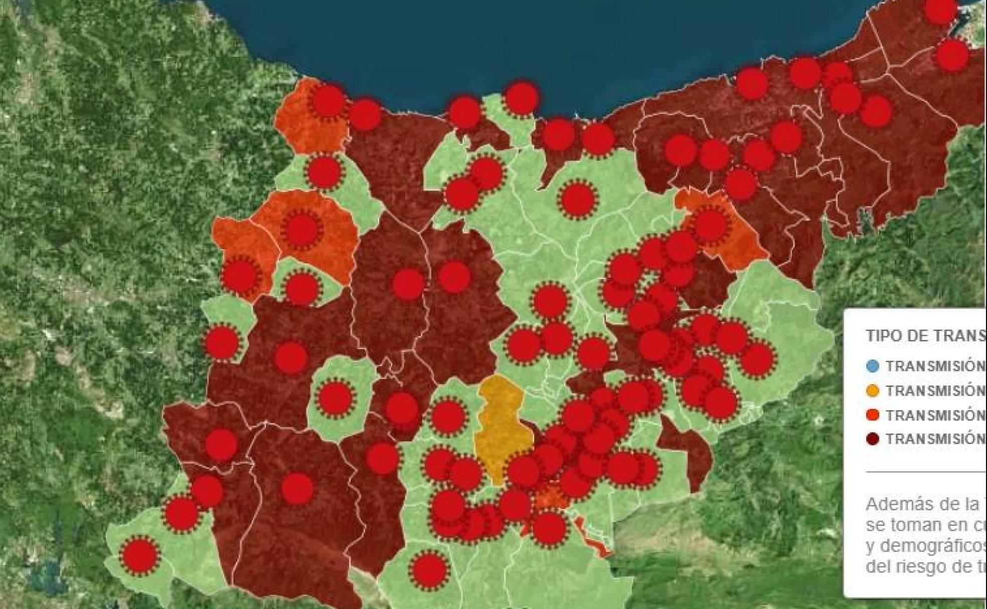 Consulta la incidencia del coronavirus en los municipios de Gipuzkoa