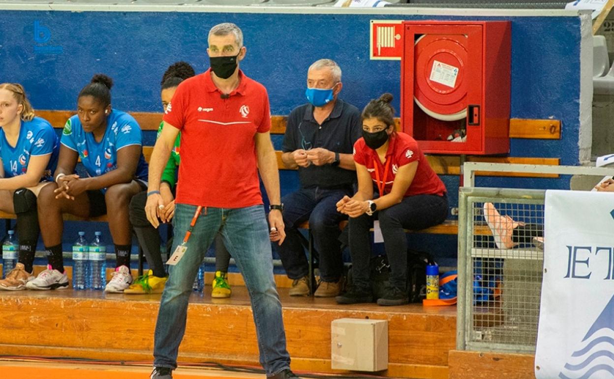 Imanol Álvarez, en un partido del Gasca esta temporada.