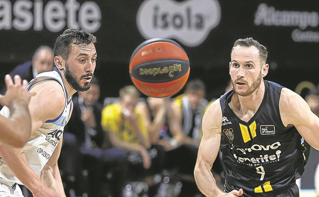 Faggiano y Huertas, en el partido de Tenerife. 
