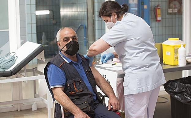 Abelino González, ilusionado con la vacuna. 