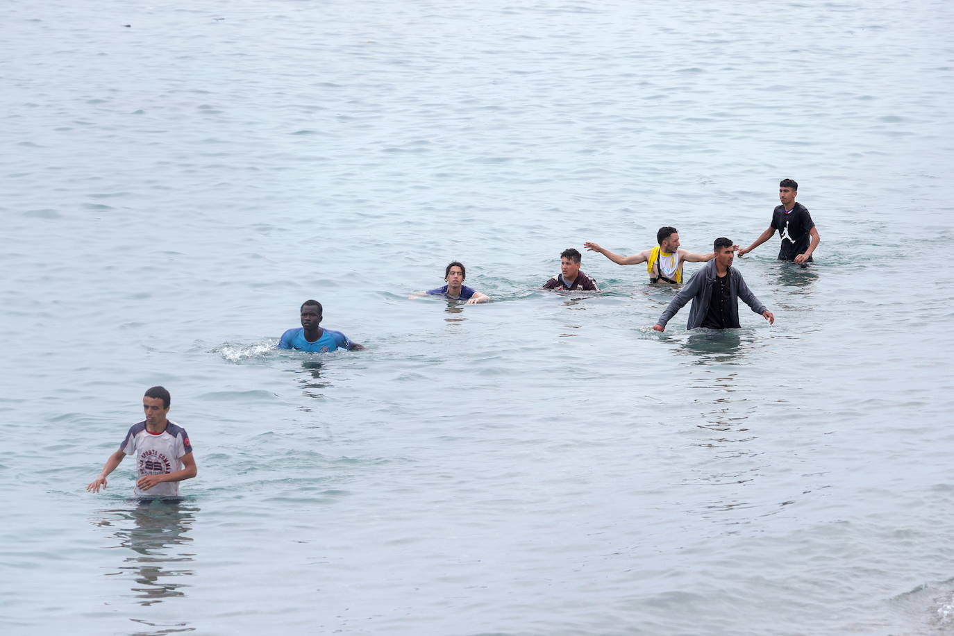 Fotos: Llegada masiva de inmigrantes a Ceuta