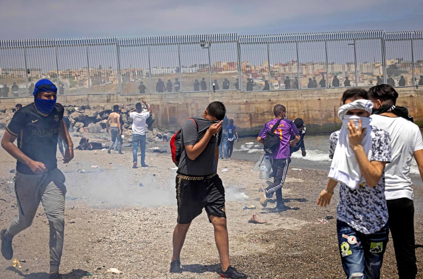 Fotos: Llegada masiva de inmigrantes a Ceuta