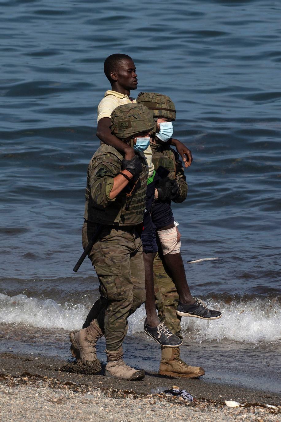 Fotos: Llegada masiva de inmigrantes a Ceuta