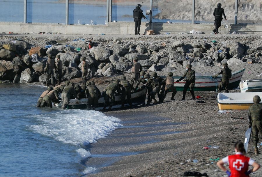Fotos: Llegada masiva de inmigrantes a Ceuta
