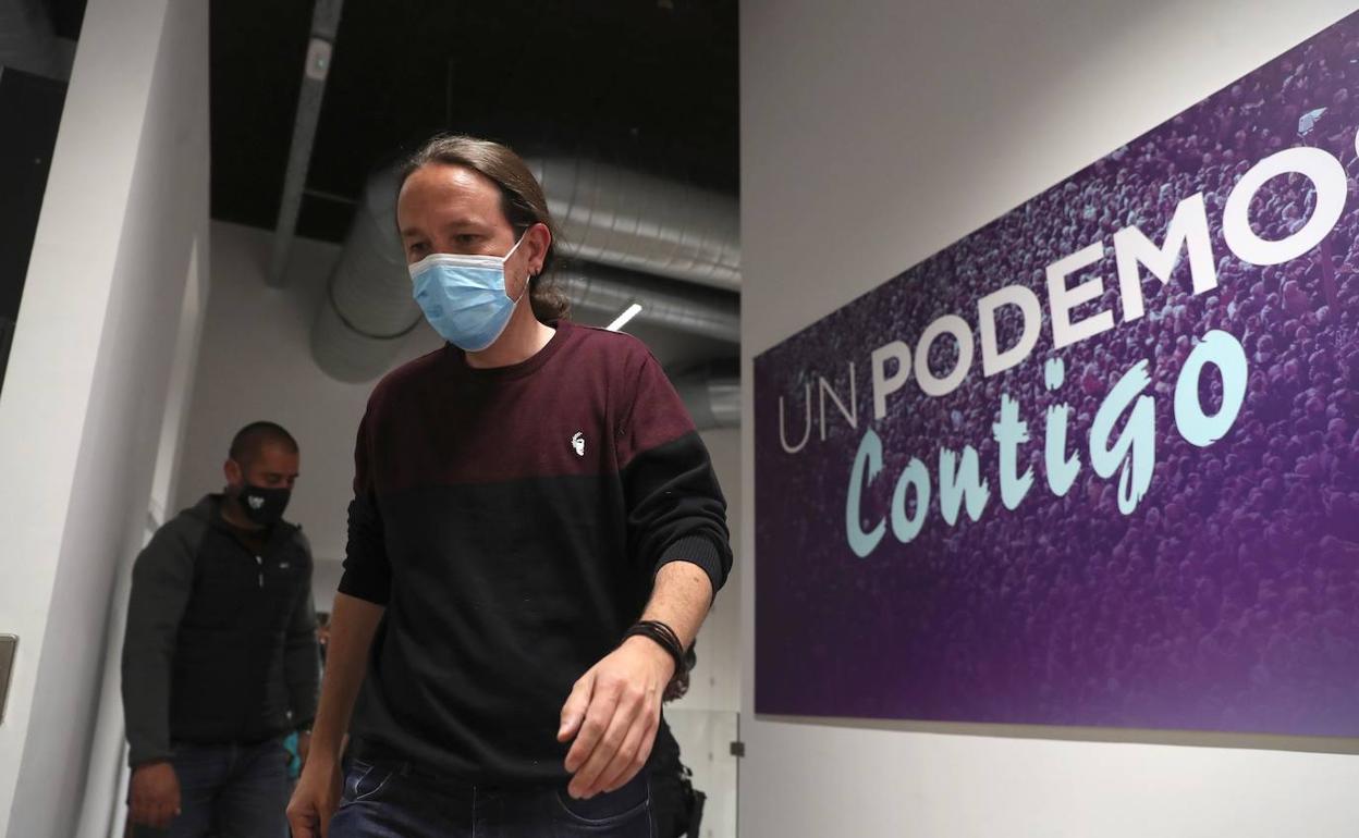 Pablo Iglesias, el día que anunció su marcha de la política. 