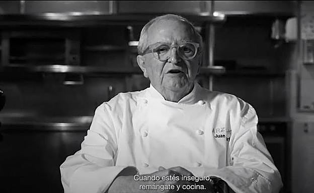 Juan Mari Arzak, durante el emotivo vídeo.