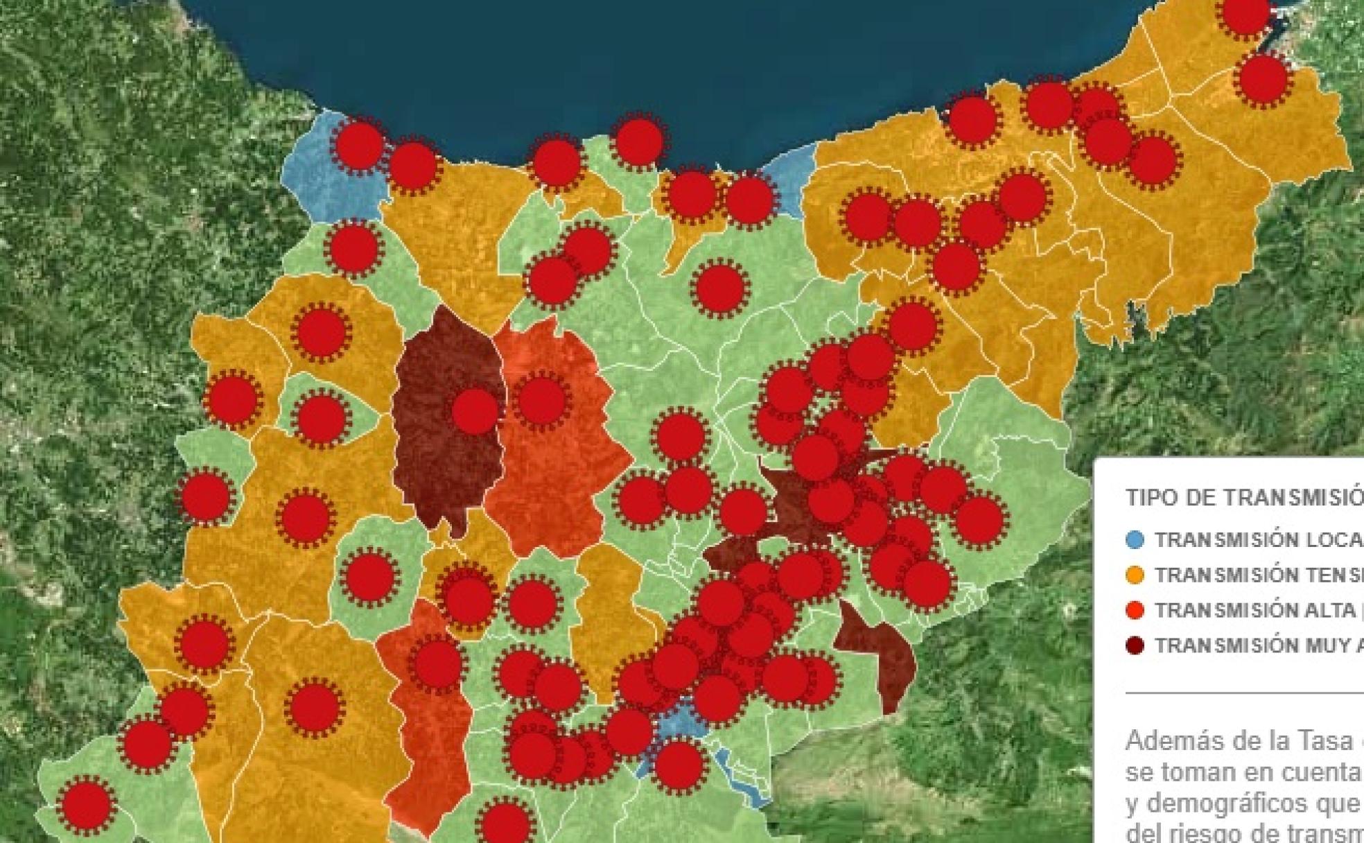 Coronavirus: Gipuzkoa registra 121 positivos y la curva de incidencia se aplana