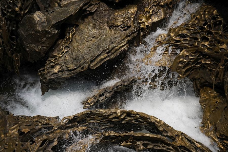 Fotos de Hondalea, la obra de Cristina Iglesias en la isla Santa Clara