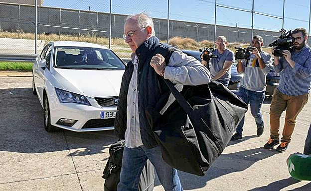 Rodrigo Rato, a su salida de prisión.